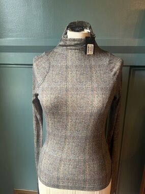 rag & bone Multitone Herringbone Turtleneck